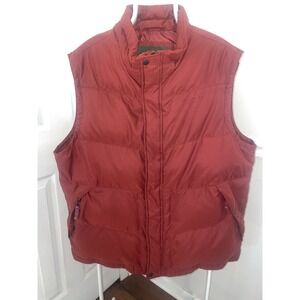 Men's Eddie Bauer EB550 Goose Down Puffer Vest. Zip Pockets Size XXLg Tall
